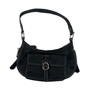 DKNY Black Buckle Handbag Shoulder Bag Purse
